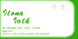 ilona volk business card